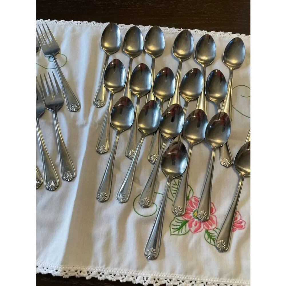Cambridge Stainless SHELL Pattern Flatware Set/Pieces